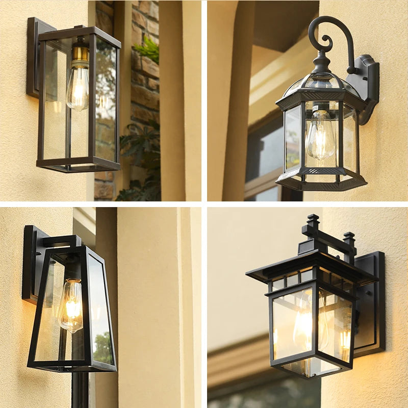 Elegant utomhusvägglampa i aluminium för varje trädgård