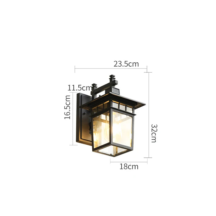 Elegant utomhusvägglampa i aluminium för varje trädgård