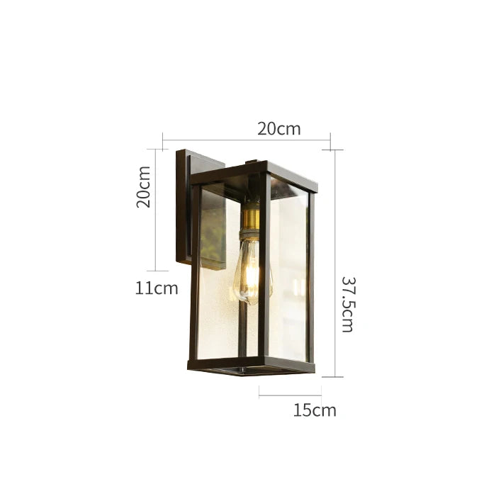 Elegant utomhusvägglampa i aluminium för varje trädgård