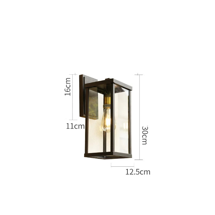 Elegant utomhusvägglampa i aluminium för varje trädgård
