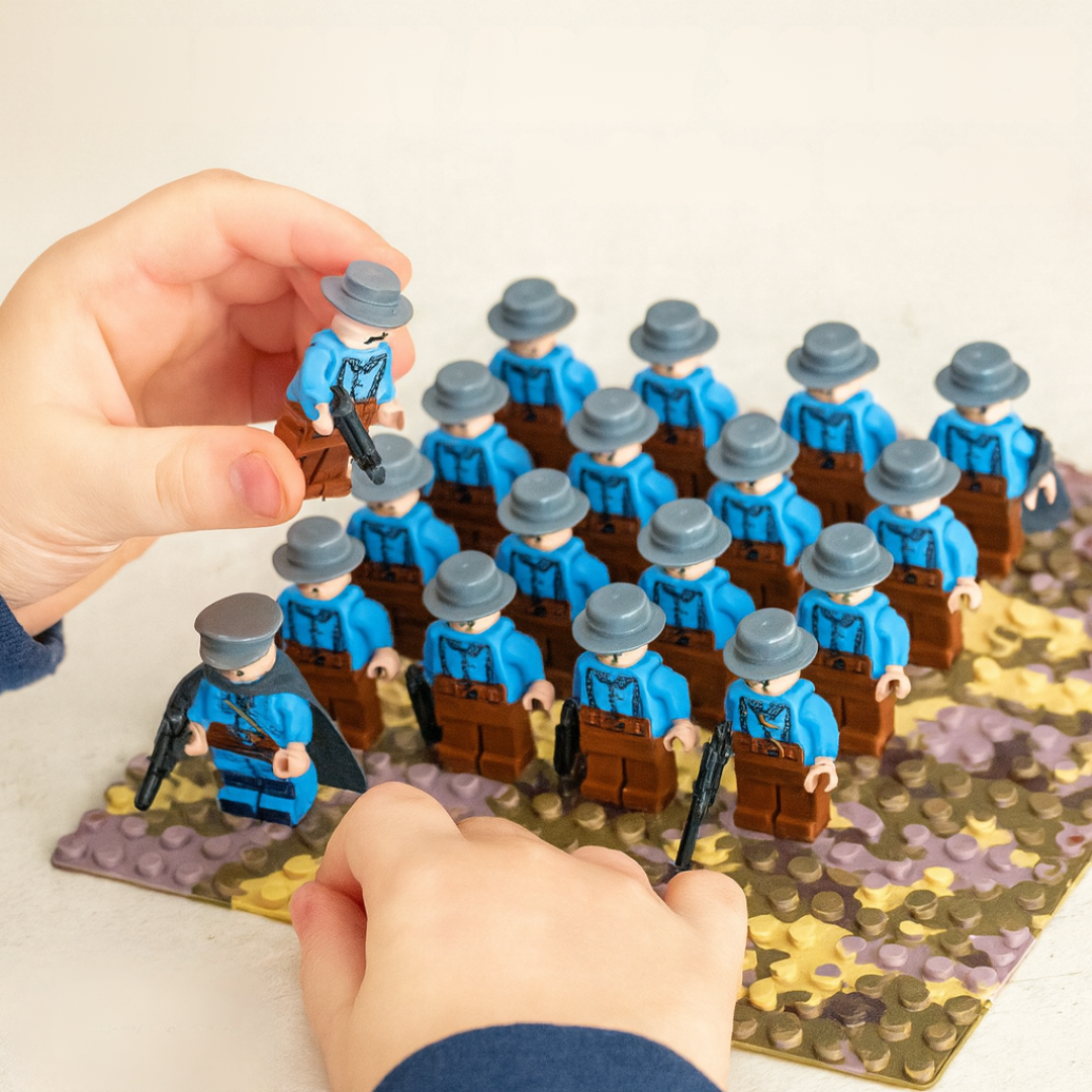 Byggsats med Soldater - Kreativ Lek och Motorisk Utveckling