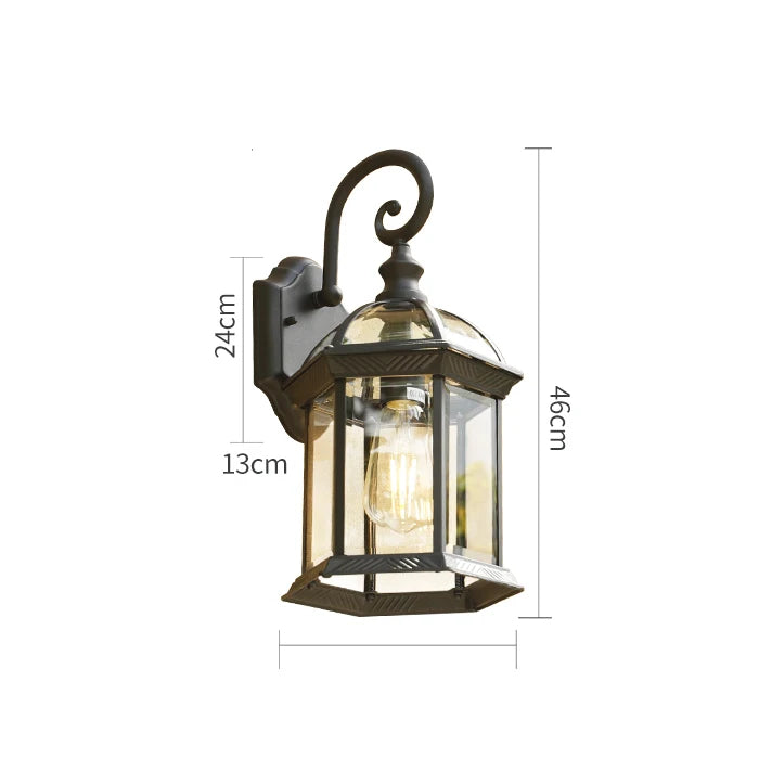 Elegant utomhusvägglampa i aluminium för varje trädgård