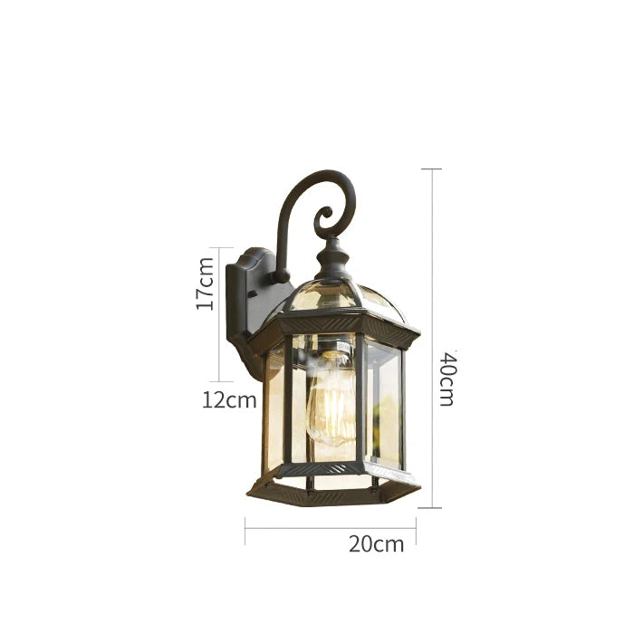 Elegant utomhusvägglampa i aluminium för varje trädgård