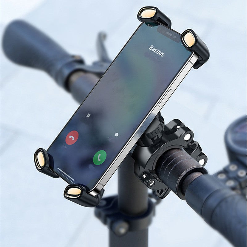 Cykeltelefonhållare med 360° justering och enkel montering för cyklar, motorcyklar och skotrar