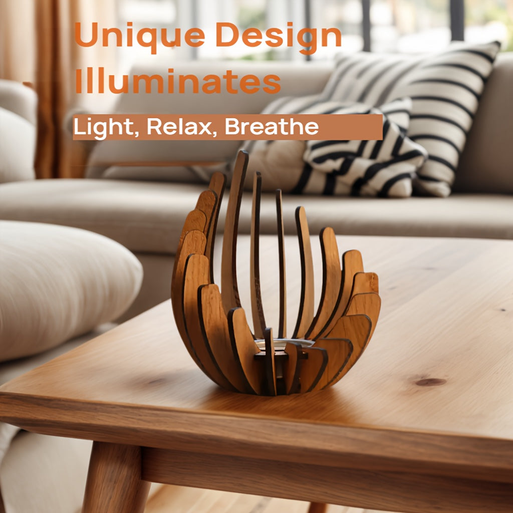 Elegant Lotos Lysestage – Håndlavet i Lagdelt Design