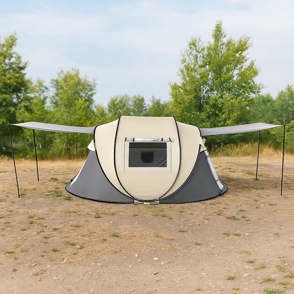Vandtæt Pop-Up Campingtelt til 4 Personer – Hurtig Opsætning