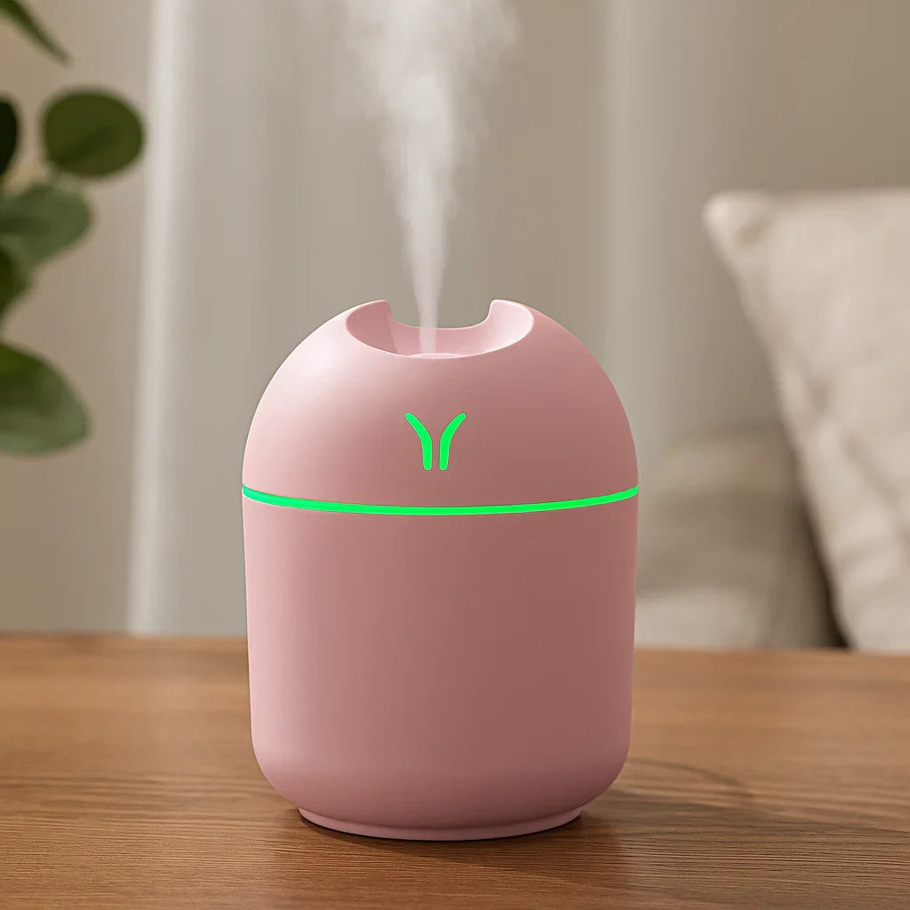 Tyst luftfuktare med kall dimma - USB och enkel påfyllning