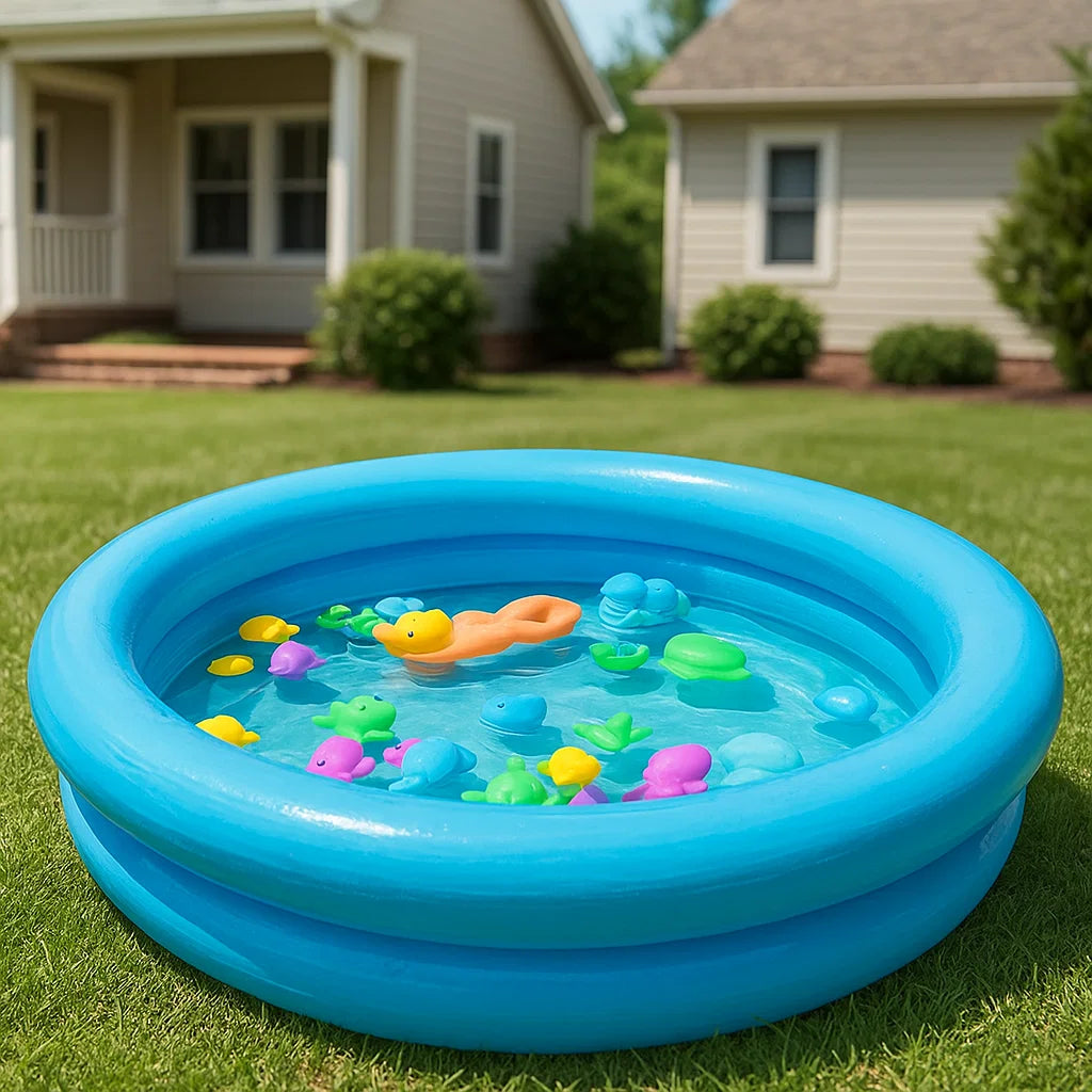 Oppustelig PVC Pool til Børn - Sjov Udendørsafkøling