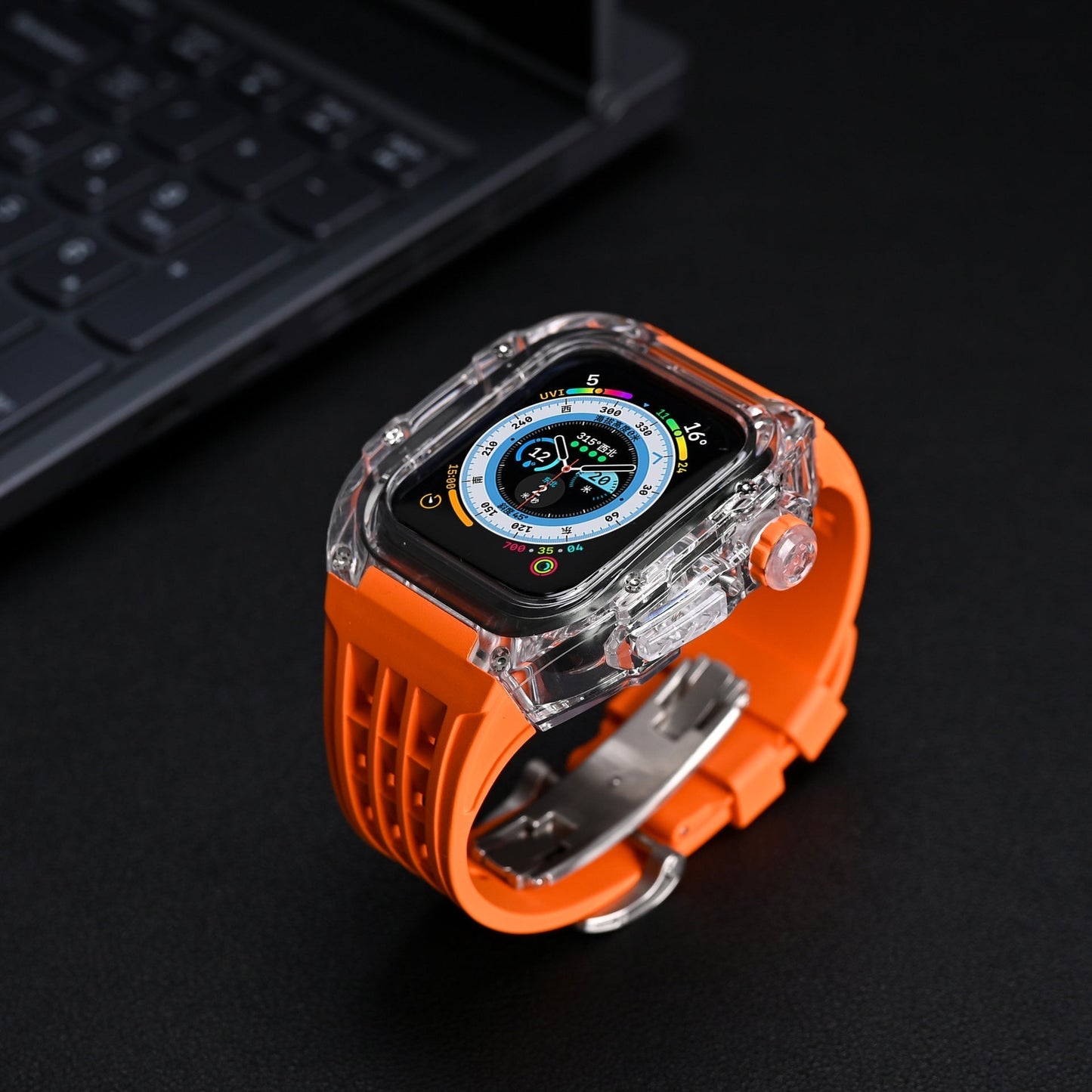 Robust silikonetui med tilpasningsmuligheder til Apple Watch