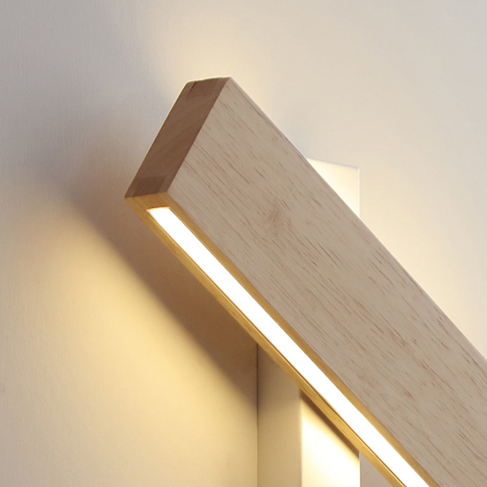 Væglampe i Træ med Justerbar LED for Optimal Belysning