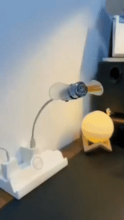 USB LED-fläkt med klocka