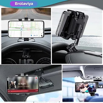 360 Graders Rotérbar Bil Dashboard Mobilholder