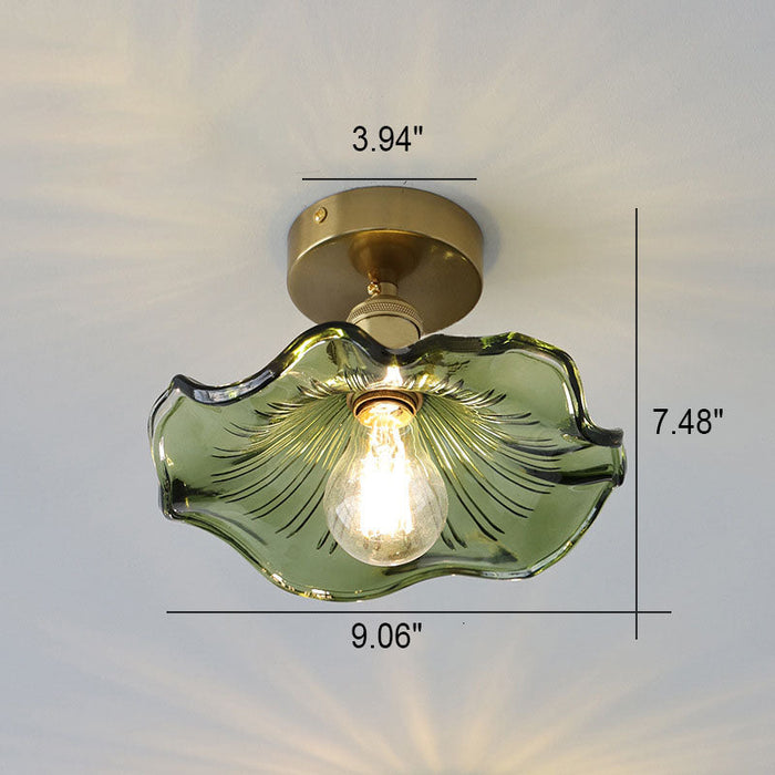 Elegant glasplafond i hibiskusform – Lys op dit hjem med stil