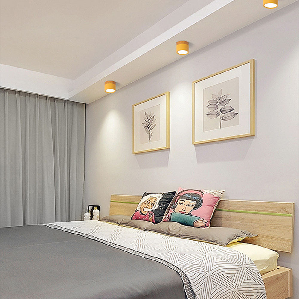 Stilfuldt Loftlys i Pink med Energibesparende LED