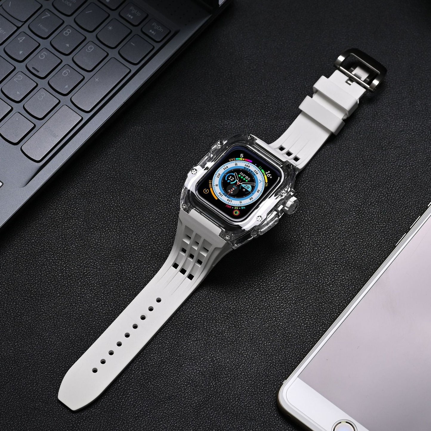 Robust silikonetui med tilpasningsmuligheder til Apple Watch
