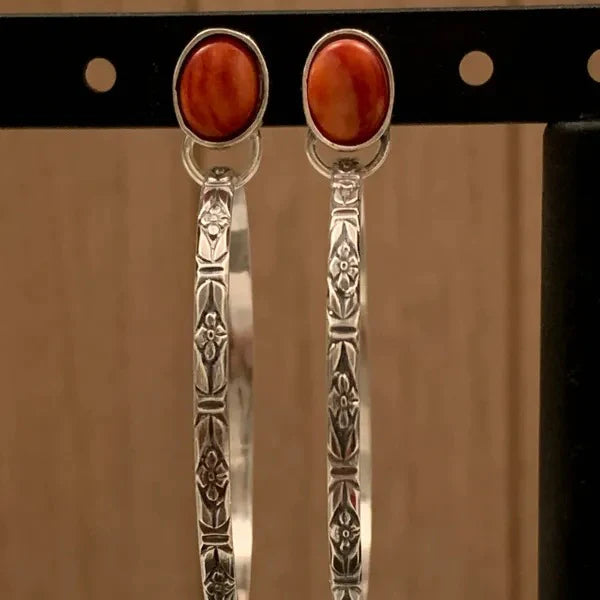Vintage Boho Øreringe med Onyx