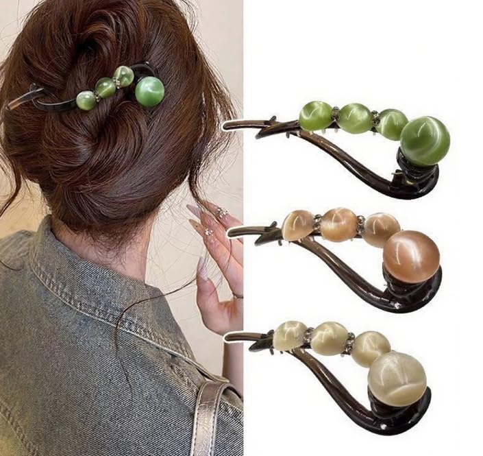 Elegant hårspænde med rosenperler – Dreje-design