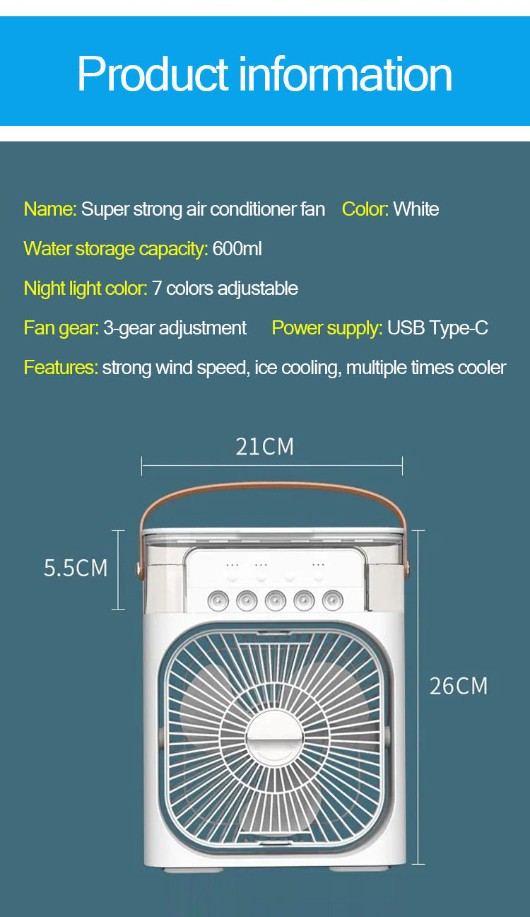 Bærbar Mini Air Cooling Fan