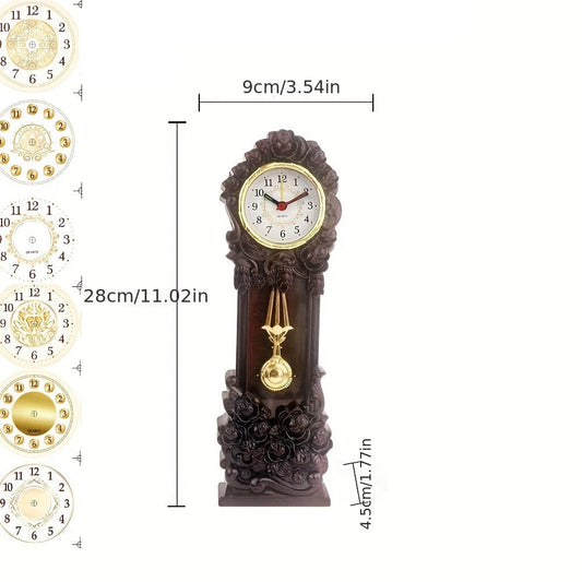 Elegant vintagependel med blommor – stämningsfull dekoration till vardagsrummet eller kontoret
