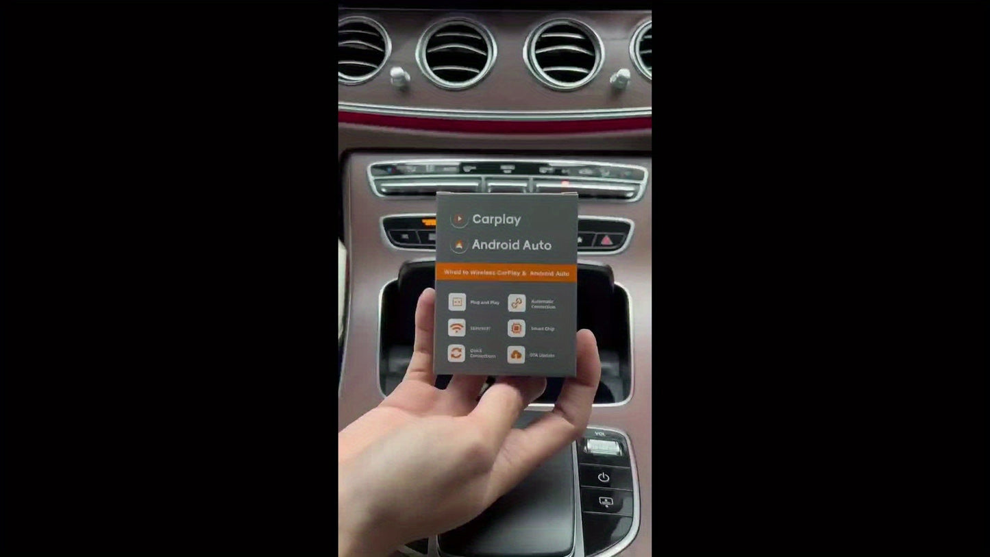 Trådlös biladapter för CarPlay och Android Auto – Snabb installation
