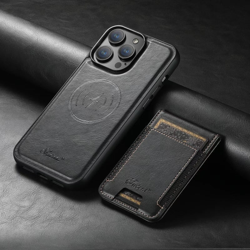 Echtleder iPhone Etui med MagSafe og kortlomme – Unisex