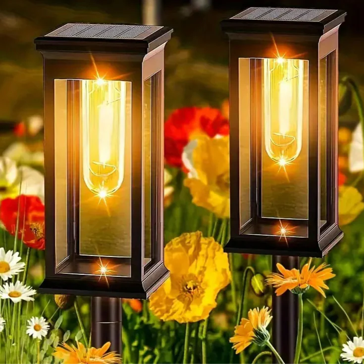 Sollcellsdriven Trädgårdslampa – Hållbar, Stark och Stilfull Belysning