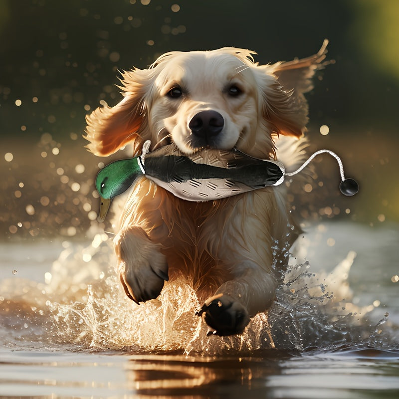 Mallard Retriever – Träningsleksak i Hållbar Plast med Ankform