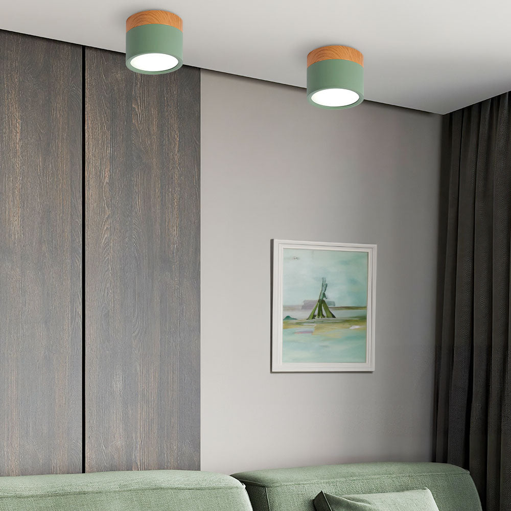 Stilfuldt Loftlys i Pink med Energibesparende LED
