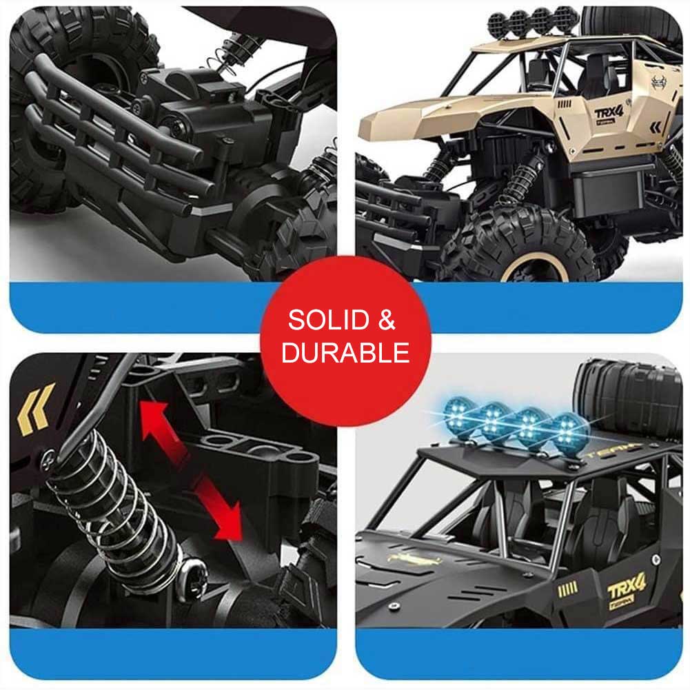 Terräng RC Lastbil med 6 Hjul | 1:12 Monstermodell med 52 km/h