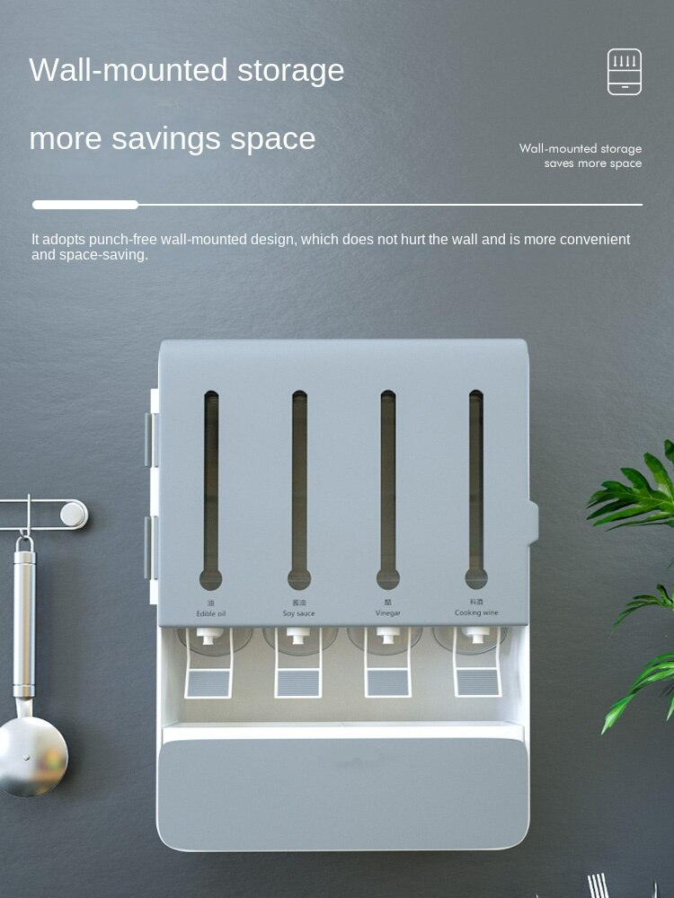 Multifunktionel Kryddersmøringsolie Dispenser Box