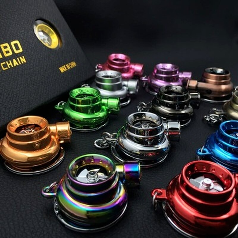 Mini Turbo Fan Nøglering Lommelygte