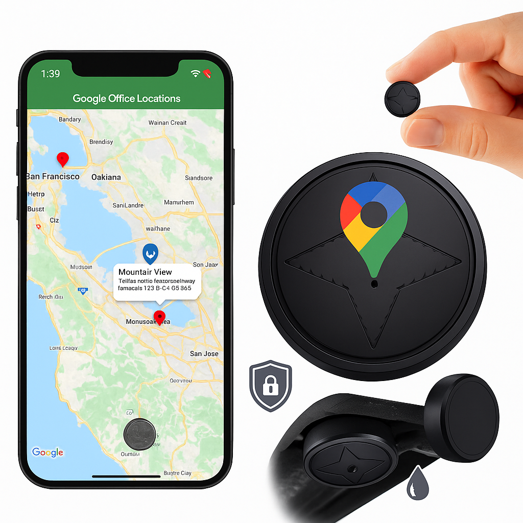 Bil GPS Tracker med Magnetisk Montering og Realtidsovervågning