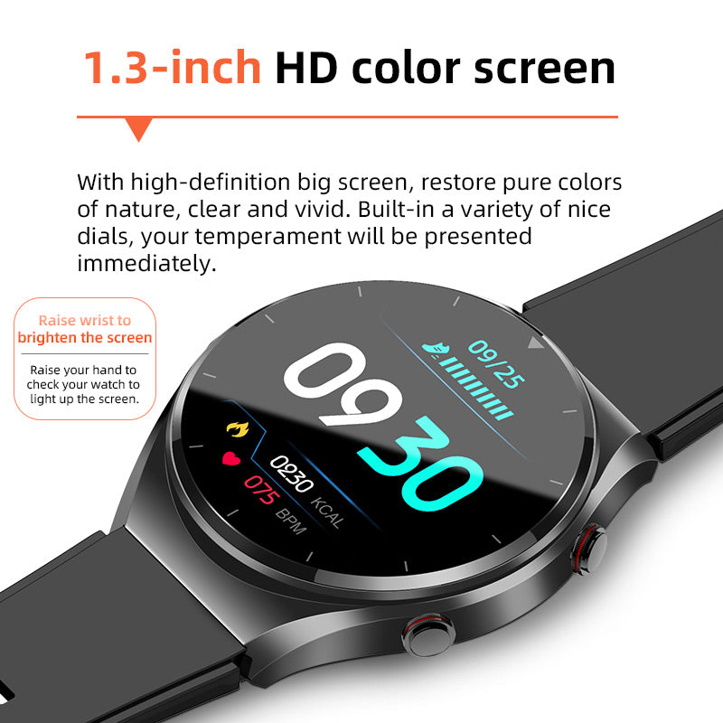 Blodsockermätning med ett klick | Blodtryck EKG | HRV Pulsmätning Smartwatch