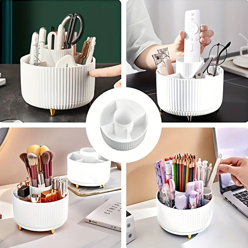 Roterende Makeup Opbevaring - Pladsbesparende og Elegant