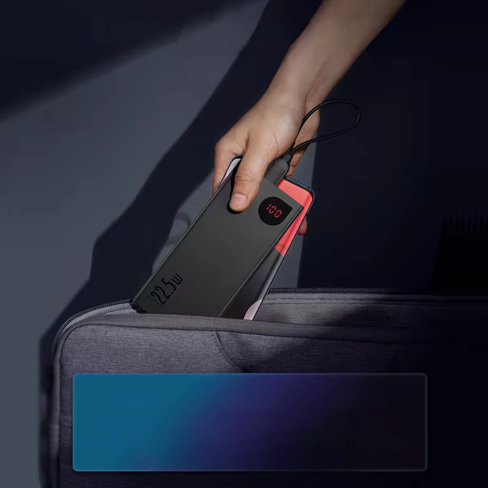 Kraftfuld 10000mAh Powerbank med Hurtig Opladning 22.5W