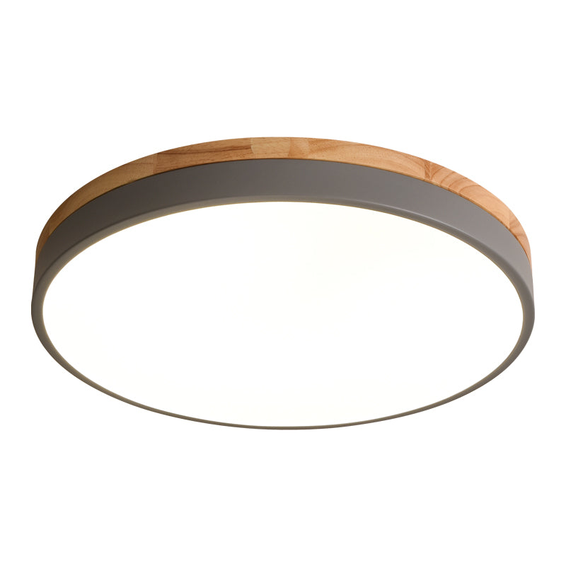 Moderne LED Loftslampe i Træ med Energibesparende Design