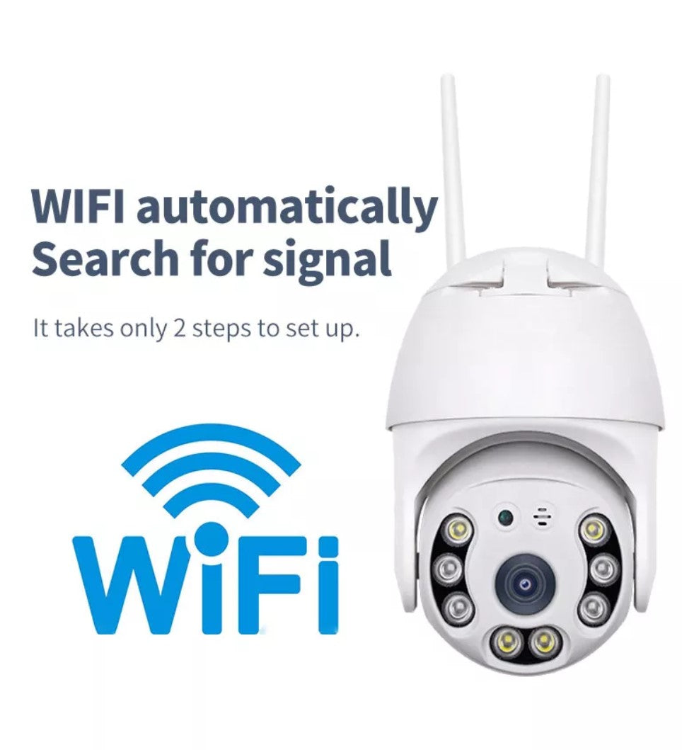 Smart WiFi Udendørs Overvågningskamera – SkyGuard 360