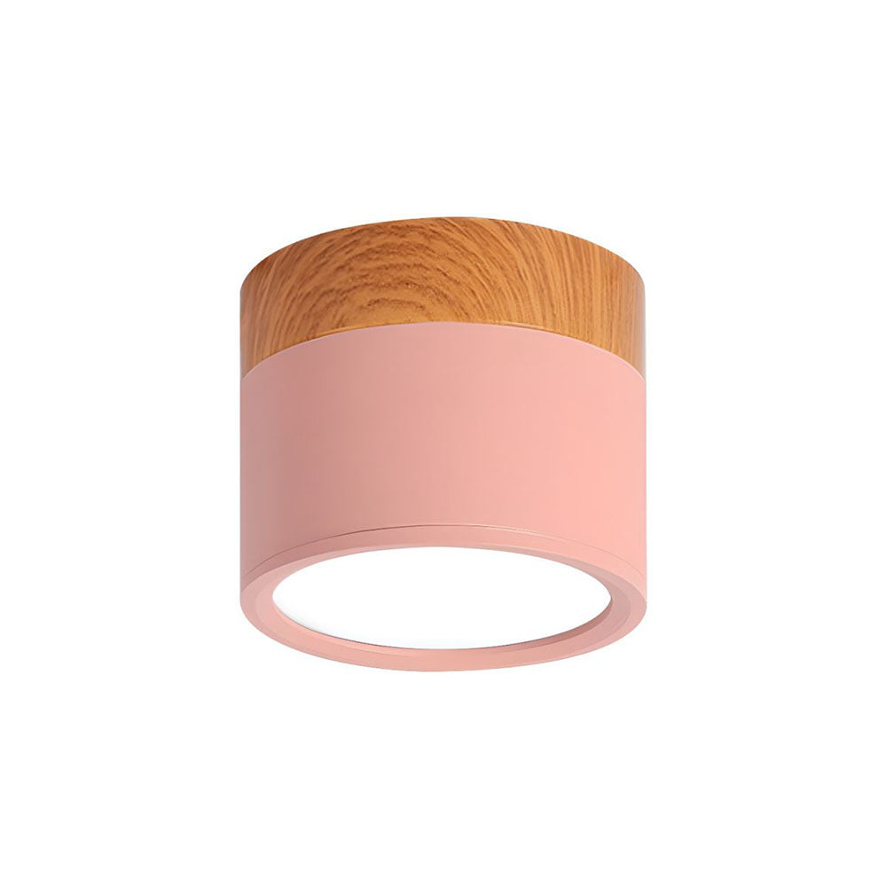 Stilfuldt Loftlys i Pink med Energibesparende LED