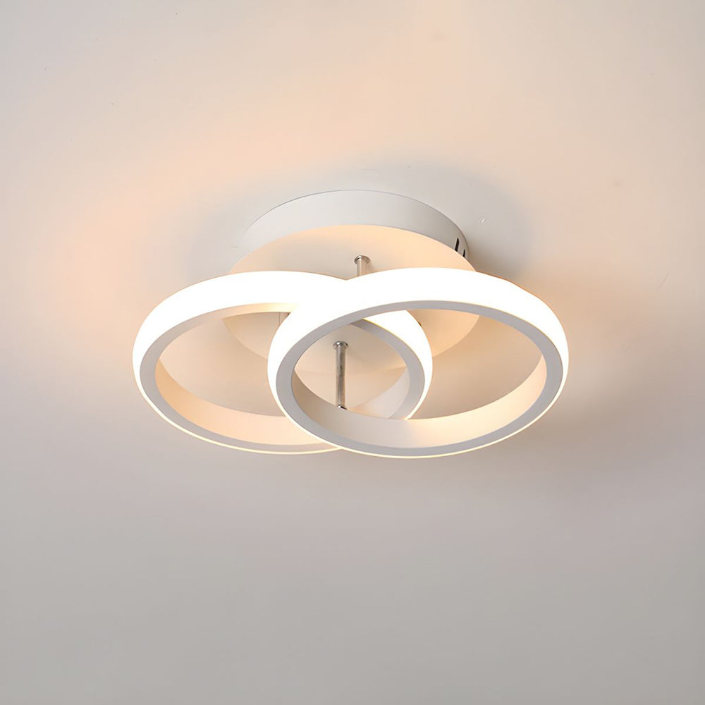 Moderne LED Loftslampe i Sort Metal - Energibesparende Design