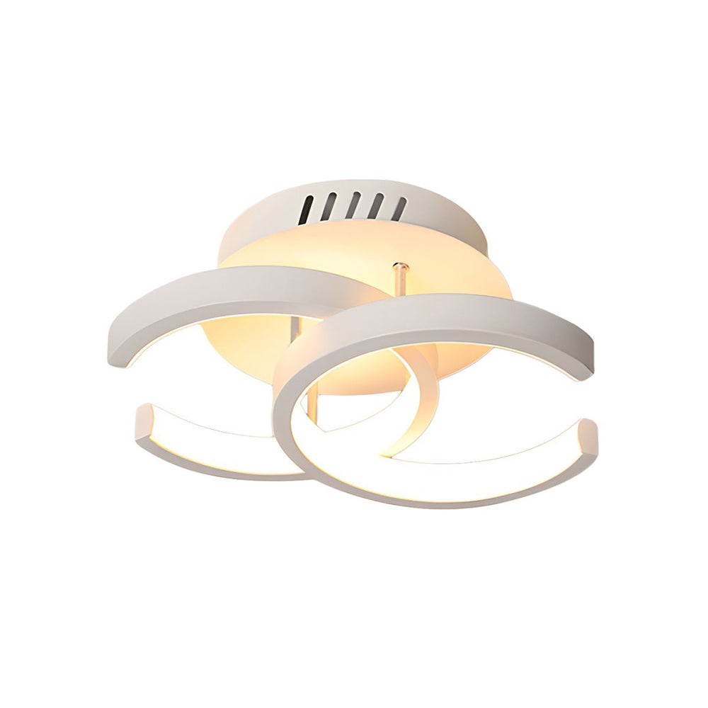 Moderne LED Loftslampe i Sort Metal - Energibesparende Design