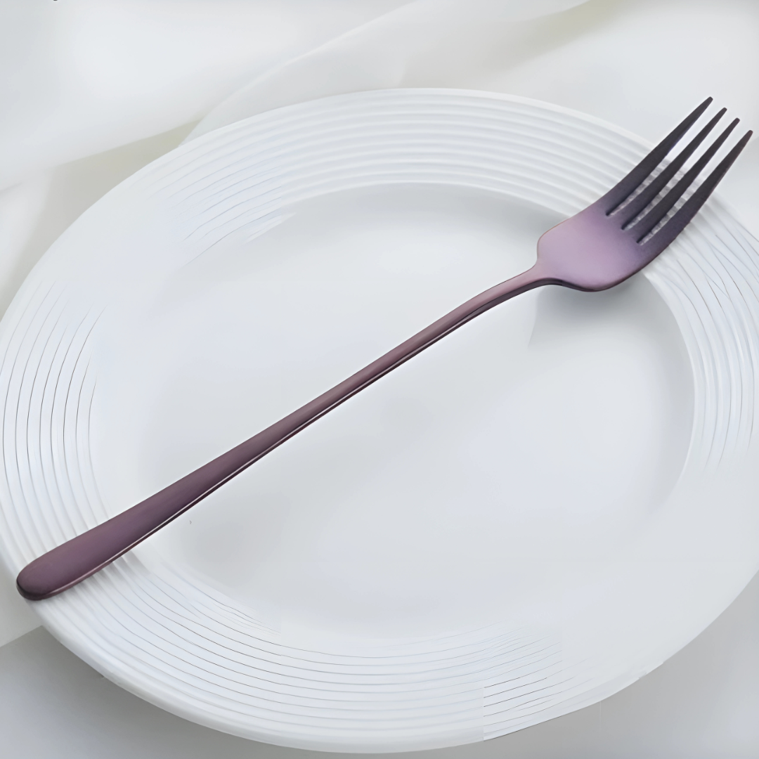 Modernt bestickset i rostfritt stål – Elegant och hållbar gaffel