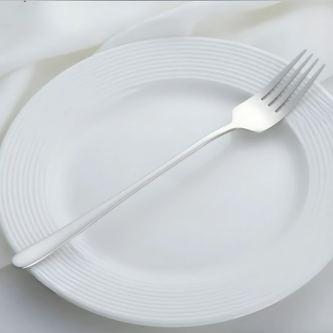 Modernt bestickset i rostfritt stål – Elegant och hållbar gaffel