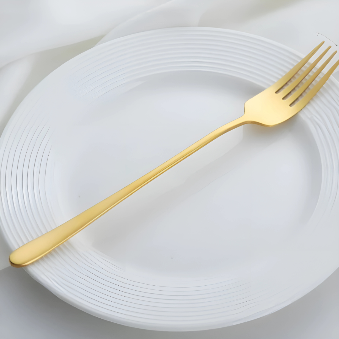 Modernt bestickset i rostfritt stål – Elegant och hållbar gaffel