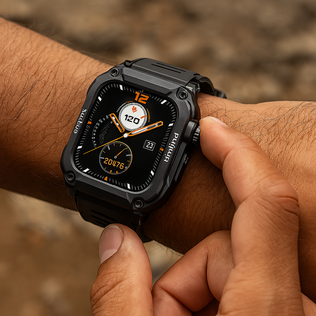 Robust Utomhus-Smartwatch – Hållbarhet och Fitness i Fokus