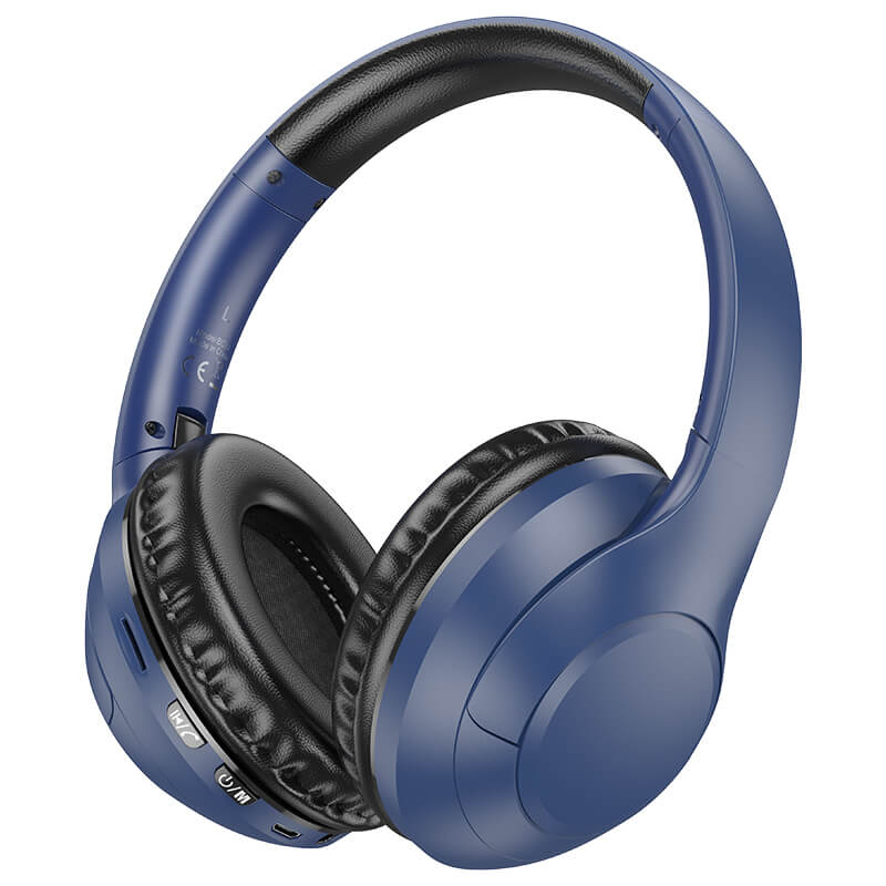 Bluetooth Hörlurar | Trådlöst On-Ear Headset med 5.3, AUX, microSD och 20 timmars batteritid