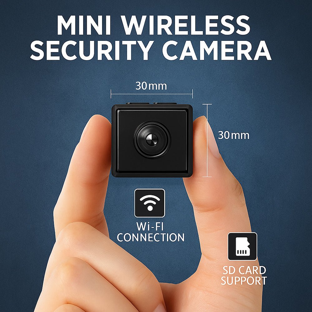 Trådløst Mini Kamera med 1080P HD Video og To-vejs Lyd