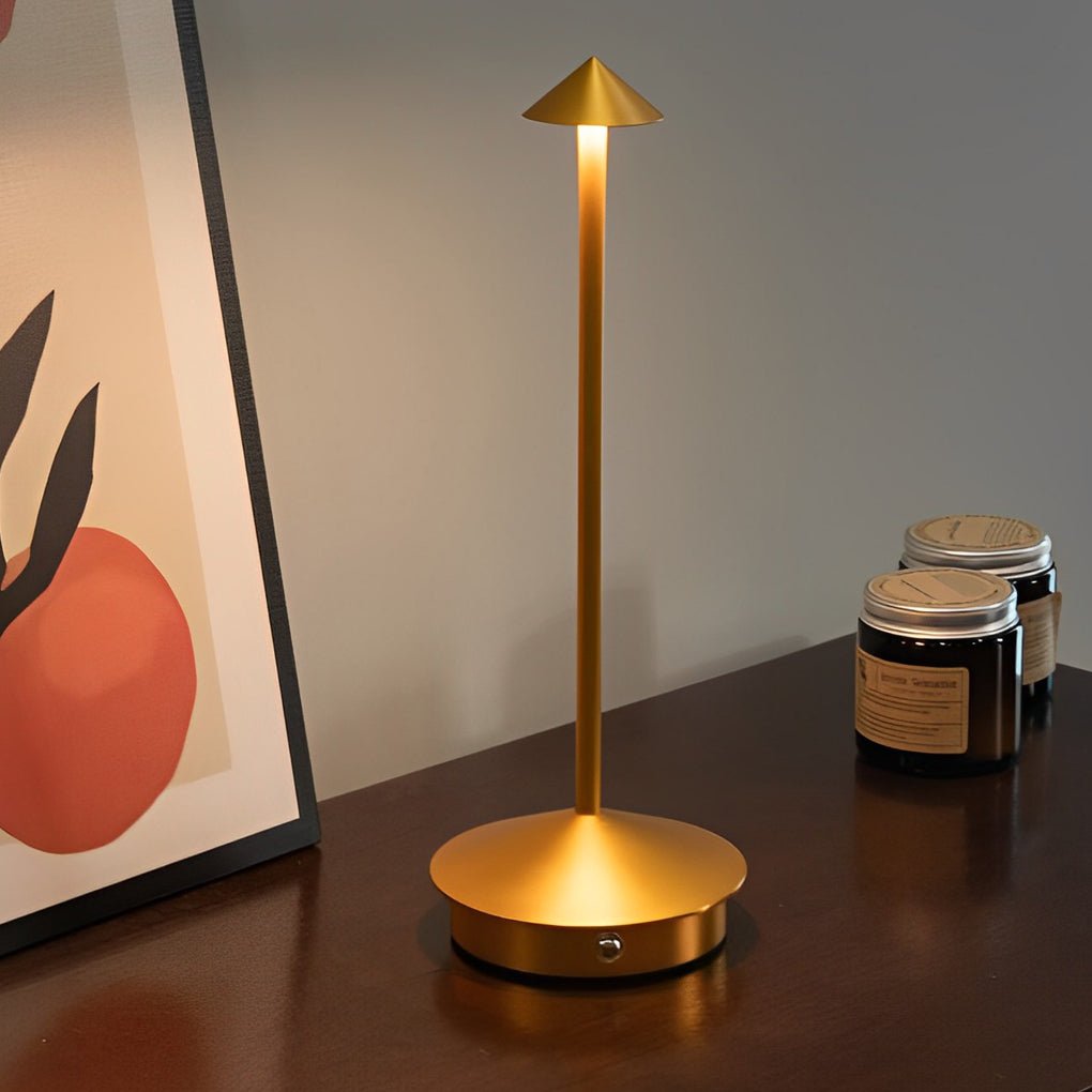 Trådløs Bordlampe med Dæmpbar LED & Lang Batterilevetid