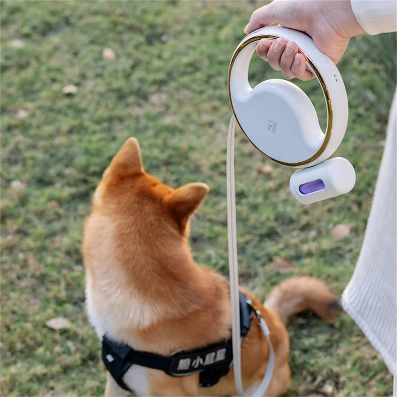 Automatisk Hundesele med LED – Ergonomiskt Handtag och Säkerhetslampa