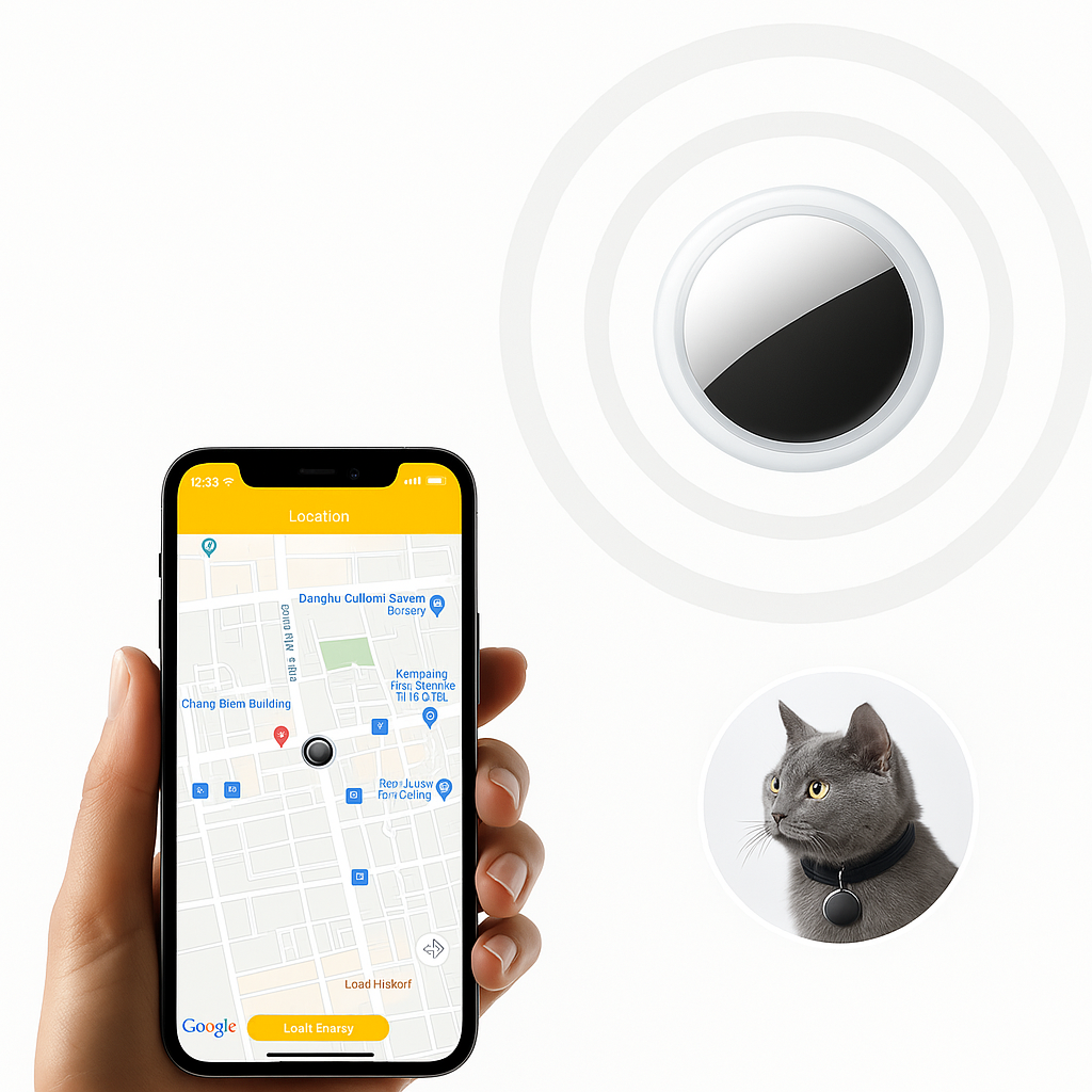Mini GPS Tracker til Nøgler - Øjeblikkelig Lokalisering