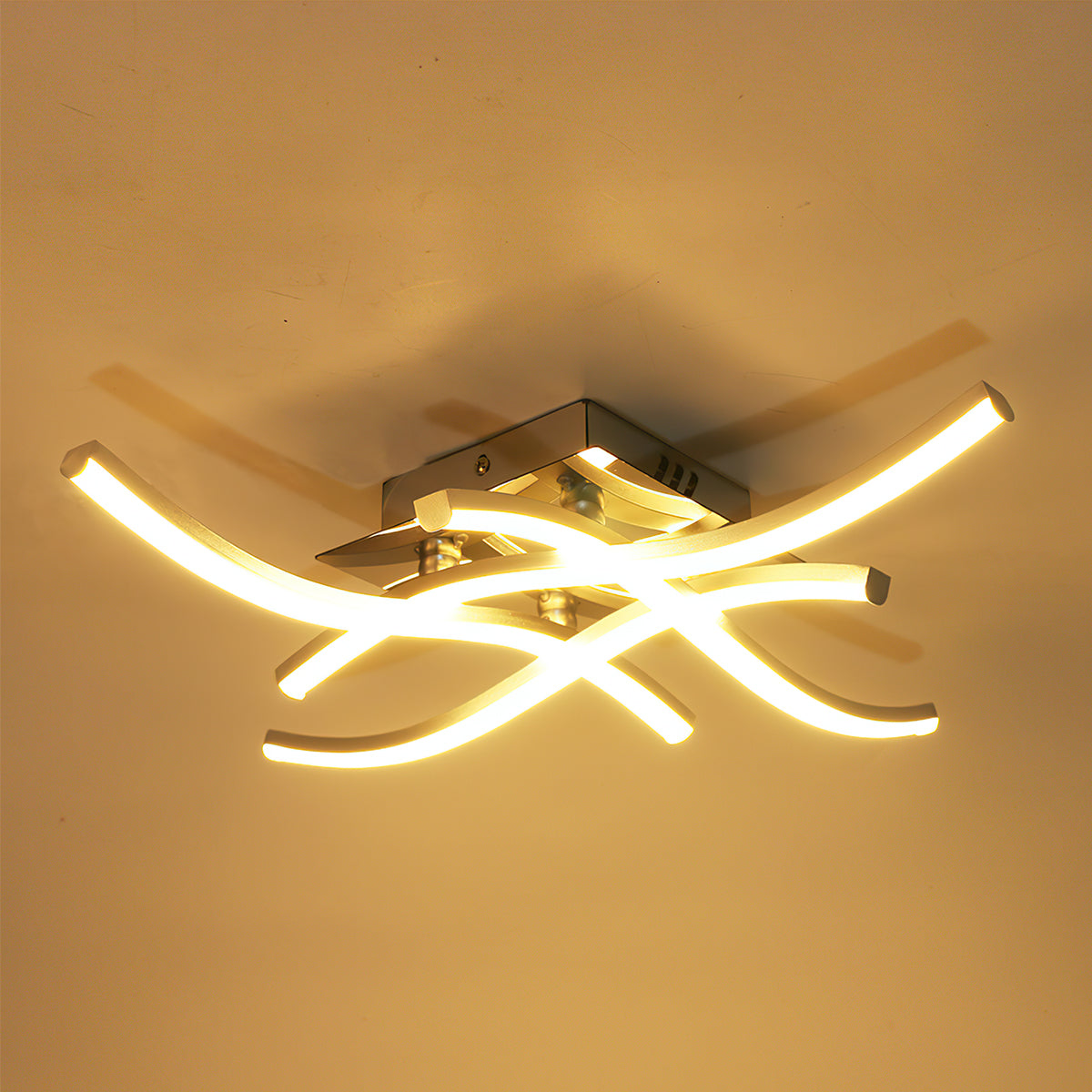 Moderne LED Loftlampe i Aluminium - Energibesparende Design